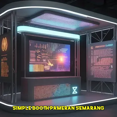 simple booth pameran semarang